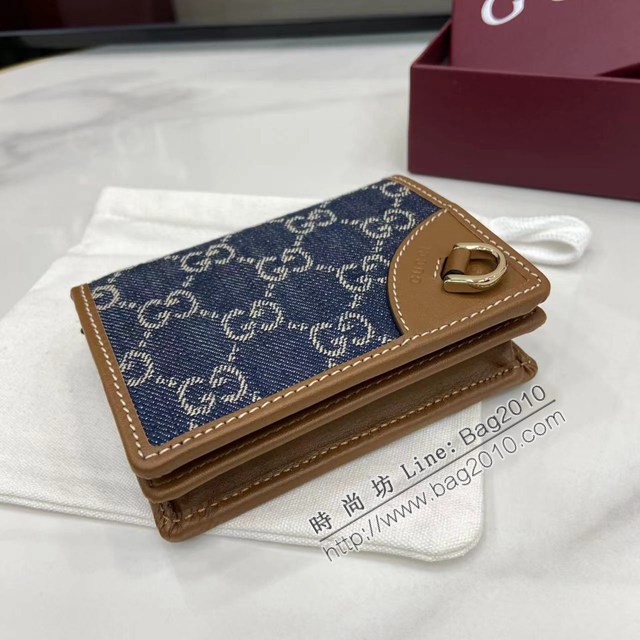 Gucci專櫃古馳最新款短夾錢包翻蓋短錢夾 jh2770型號：820692